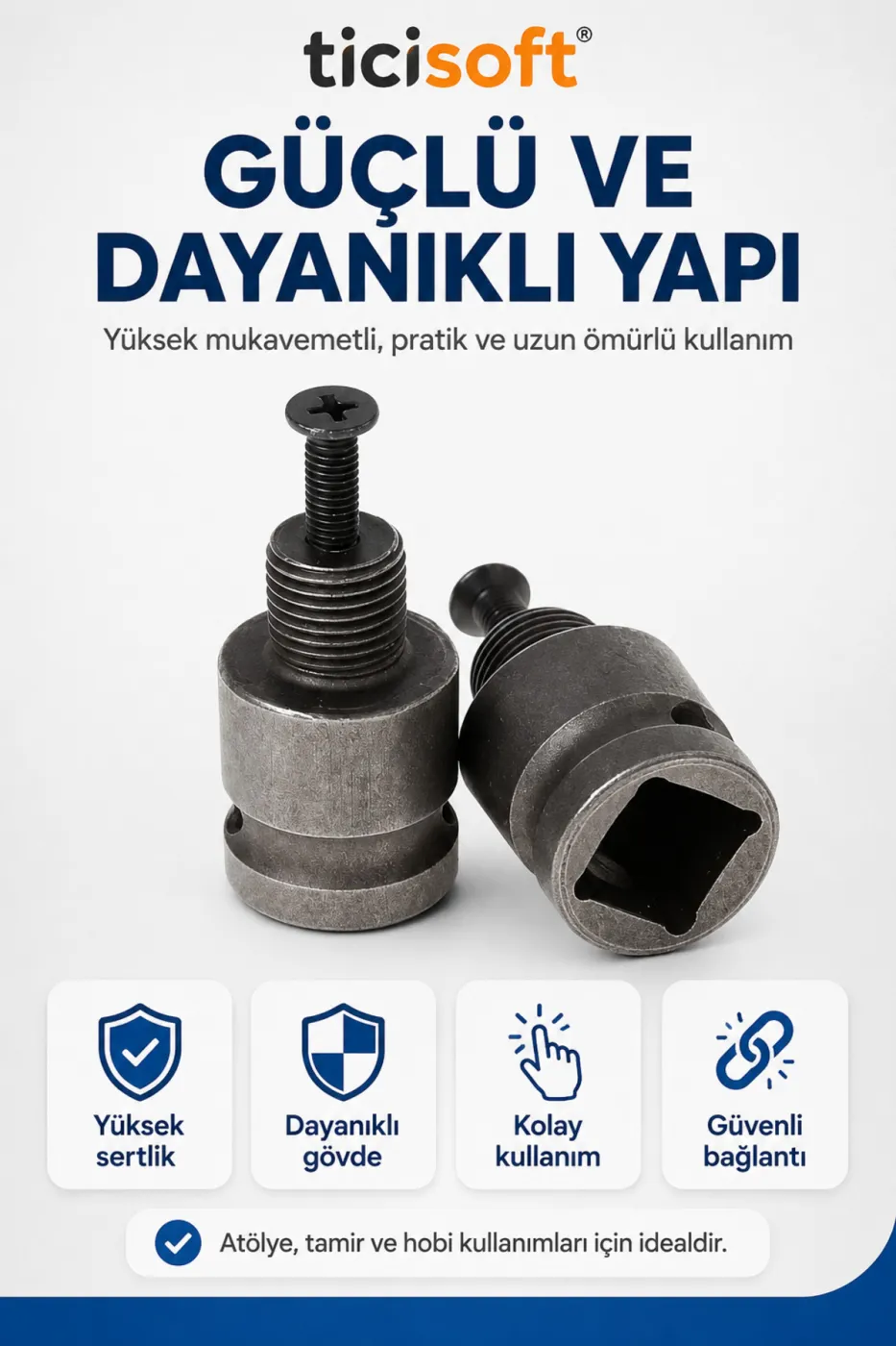 1/2 Somun Sıkma Makinesi Mandren Adaptörü 1/2"-20 UNF Matkap Chuck Dönüştürücü Aparat