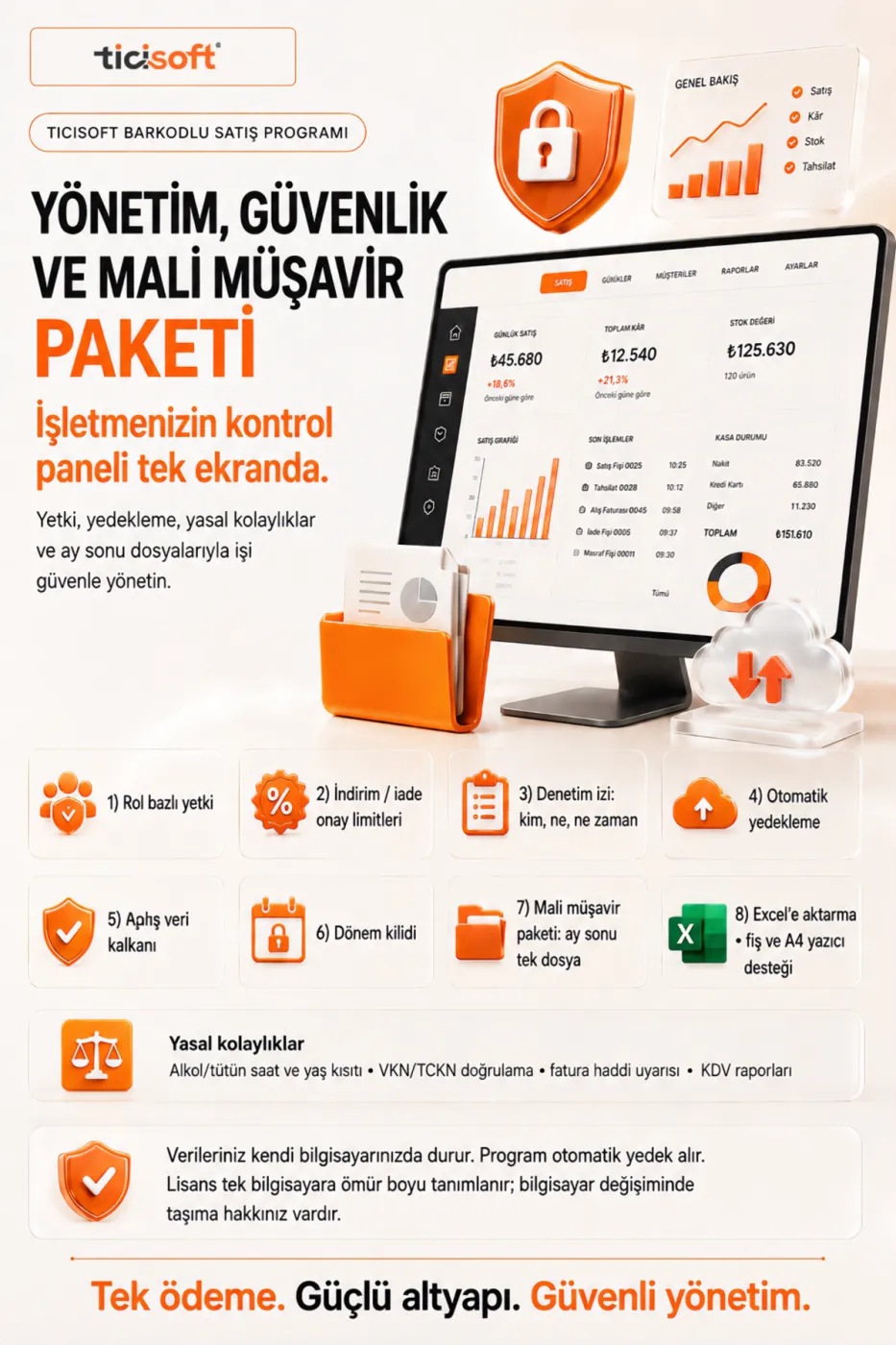 Barkodlu Satış Programı | Market Bakkal Stok Personel Takip ve Kasa POS Sistemi | Ömür Boyu Lisans