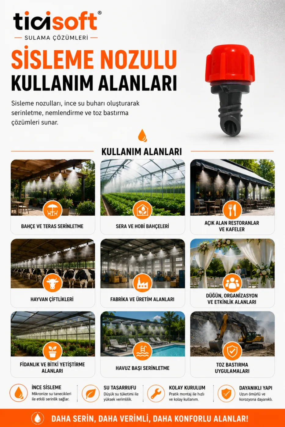 924 Parça 16mm Damlama Sulama Sisleme Seti Bahçe Sera Tarla Hobi Bahçesi Saksı Nemlendirme Misting Buharlama Spagetti Hortum
